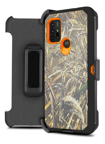 Moto G10 G20 G30 Funda Protector Reforzado Uso Rudo + Clip 