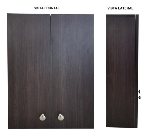 Imagen 3 de 8 de Mueble Flotante Para Baño Moderno 40 X 60 Cm Color Roble Dakar