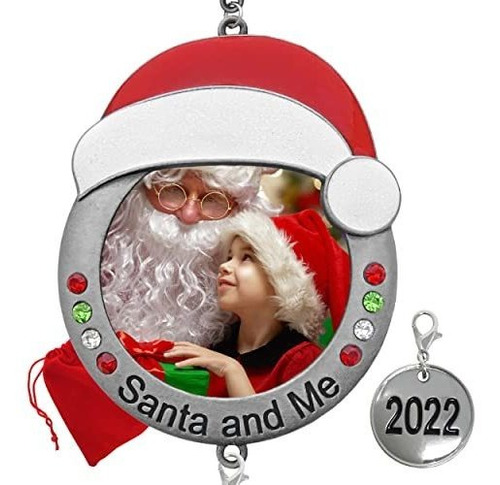Navidad Adorno De Fotos 2022 - Santa Y Yo Foto Tdlmw