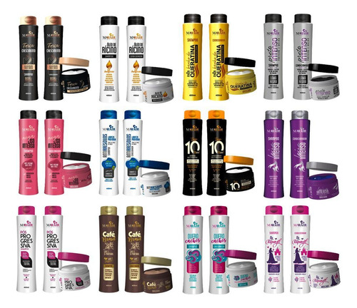 10 Kit Capilar Mahair Com Shampoo + Condicionador + Máscara