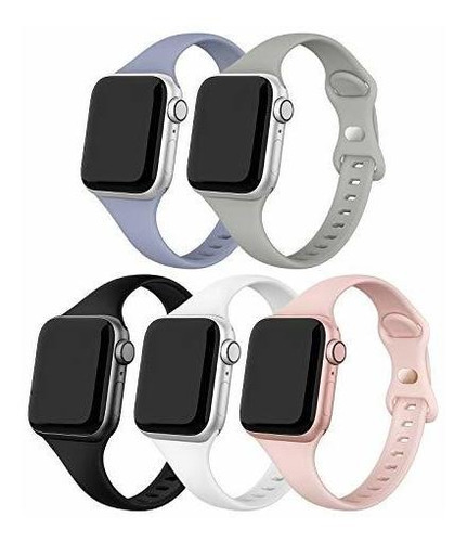 Correa Deportiva Para Iwatch 5 Silicona Suave Delgada 6