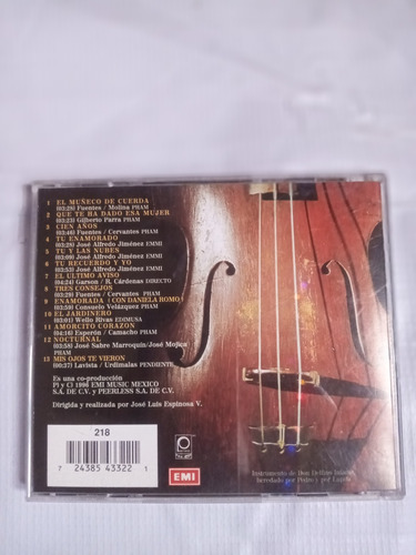 Manuel Mijares Querido Amigo Disco Compacto Original (Usado)