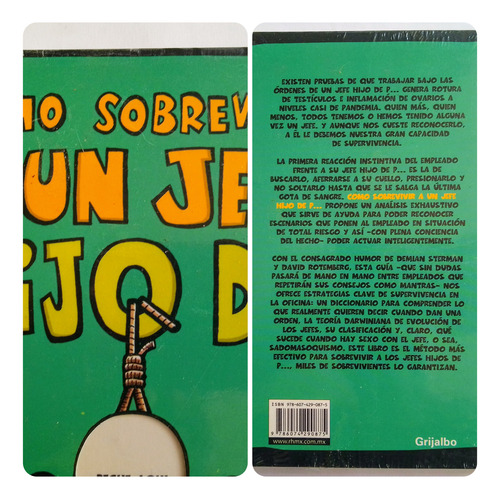 Libro Como Sobrevivir A Un Jefe Hijo De P. *