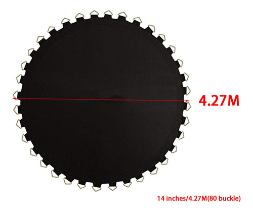 Colchoneta De Trampolín De Calidad, 14 Pies 80 Anillos