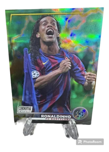 Carta Ronaldinho Stadium Chrome Paralela Numerada