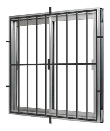 Ventana De Aluminio Reja 14 150x120 Oferta!!!