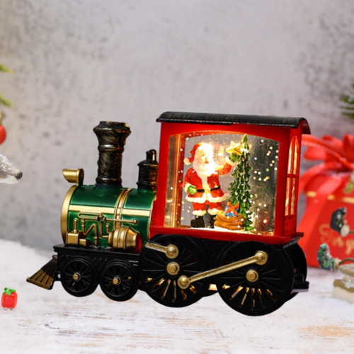 Adorno De Tren Navideño, Regalo De Navidad, Papá Noel Rojo