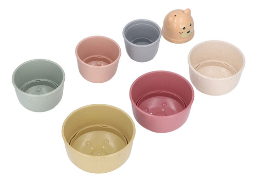 Vaso Apilable Para Baño Baby Abs, Multicolor, Para Niños