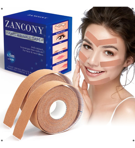 Zancony Cinta Antiarrugas Facial Miofascial Para Levantar La