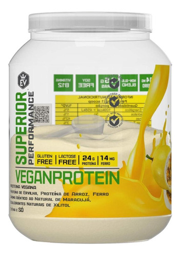 Vegan Protein 600g Evo Maracujá