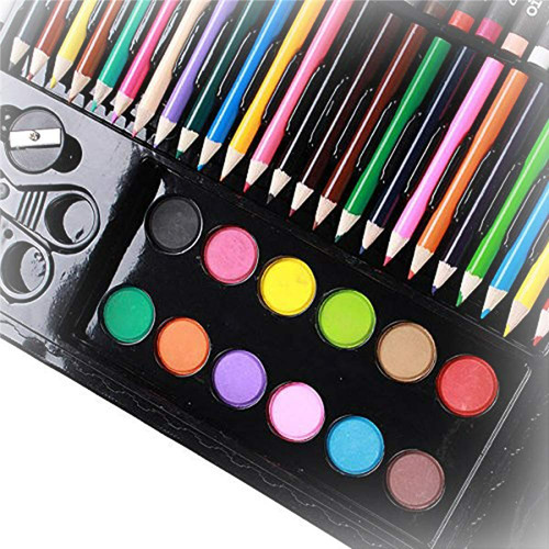 Set De Arte 150 Piezas - Maleta Lápices Colorear - Ideal Re