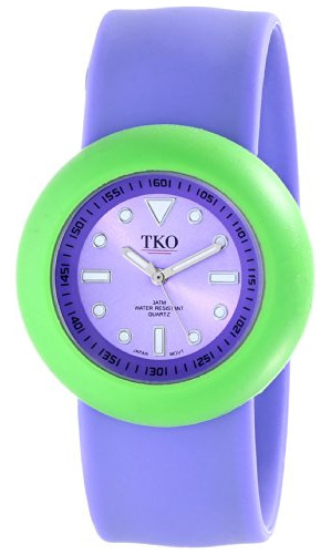 Tk590-pgp De Las Mujeres De Goma Púrpura Reloj De La Palmada