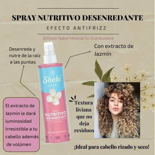 Spray Nutritivo Desenredante Shelo Nabel