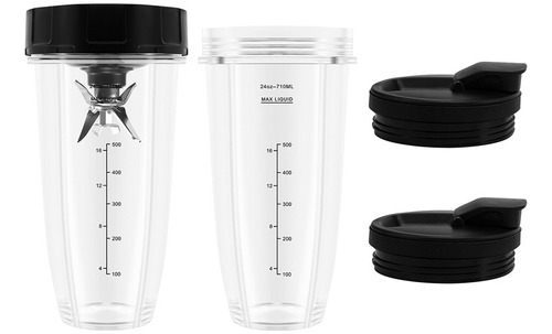 Piezas De Repuesto Para Batidora Ninja, 2 Tazas De 24 Oz Par