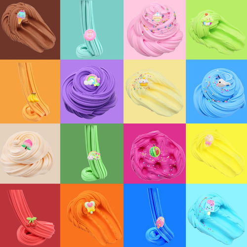 Kit Arcilla Slime De Mantequilla 67piezas Para Niñas Y Niños