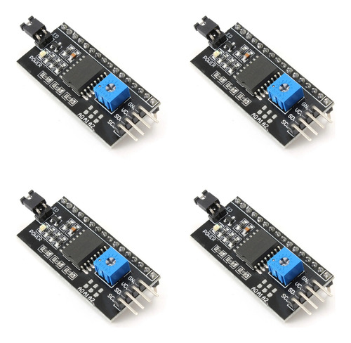 4x Módulo Conversor I2c Para Display Lcd 16x02 / 20x04