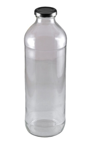 Botellas De Vidrio Jugo 910 Cc Con Tapa Jugo Agua X 12 Unid