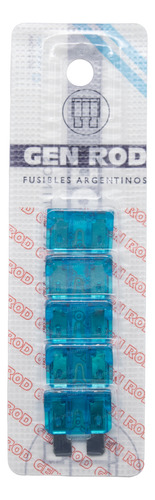10 Fusibles Ficha Plana Tipo Automotor 15a (azul) 18.4x5.1