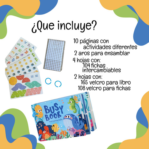2 Libros Montessori Busy Book Estimulación Temprana Bebé