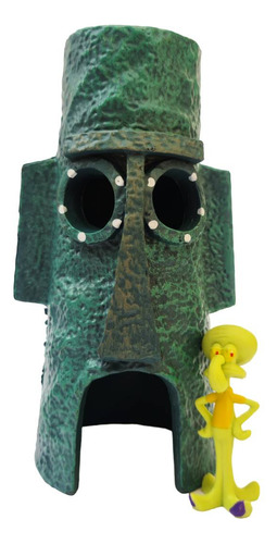 Enfeite De Aquário Casa Do Lula Molusco Turma Do Bob Esponja