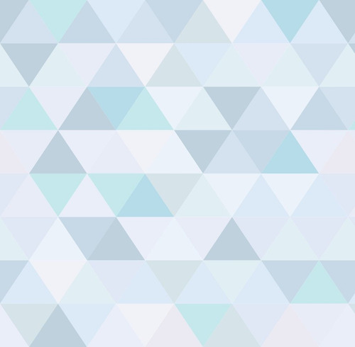 Papel De Parede Triângulo Tons Azul Quarto Menino 2,5m