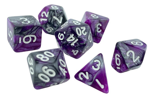 Juego De Mesa Familiar D10 D20 De Dados Acrílicos Novedosos