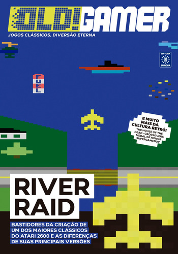 Bookzine OLD!Gamer - Volume 11: River Raid, de Editora Europa. Editorial Editora Europa Ltda., capa mole em português, 2022
