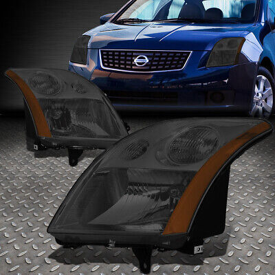 For 07-09 Nissan Sentra Smoked Housing Amber Corner Head Oae