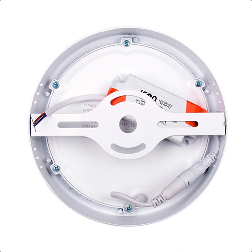 Luminario Led Icon Downlight Sobreponer 18w 4100k 110-265v Blanco