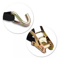 Comprar Cinta Com Catraca Carga 3 T 50mm 10metro Caminhão Amarração Cor Preto no Mercado Livre