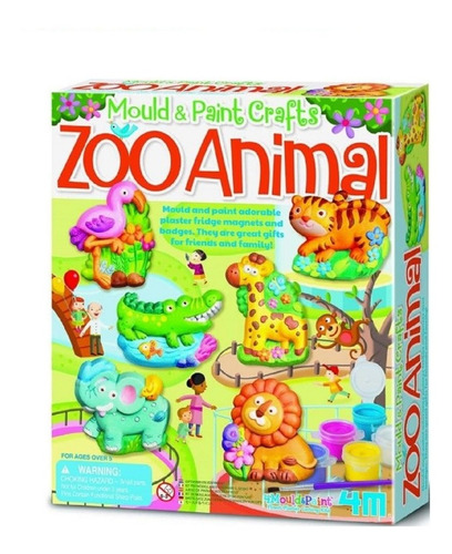 Kit Arte Mould Y Paint Zoo Animals - 4m