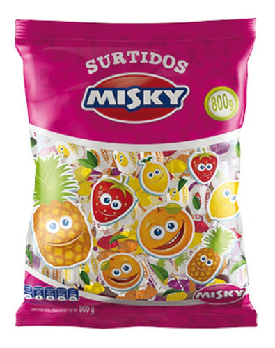 Caramelos Masticables Misky Frutales X 800g