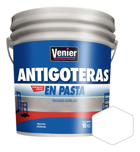 Antigoteras En Pasta Venier Membrana Impermeabilizante 10kg