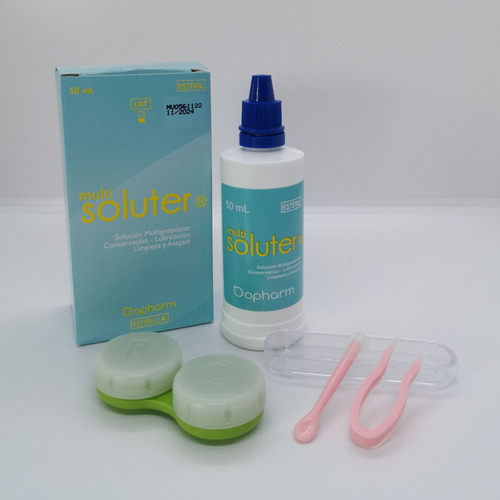  Solucion Multi Soluter 50ml Para Lentes De Contacto+estuche