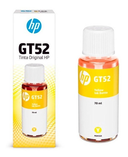 Tinta Hp Gt52 Yellow Original 70ml (fecha Venc. Enero 2023)