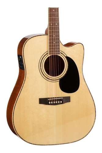 Guitarra Electroacústica Cort Standard Ad880ce Natural Satín