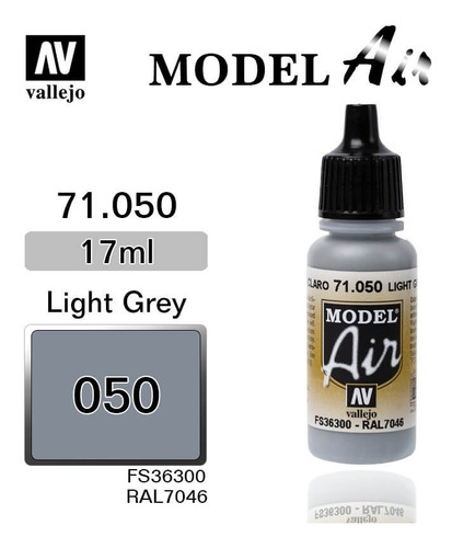 Imagen 4 de 7 de Vallejo 71050 Gris Claro Model Air Aerógrafo La Plata