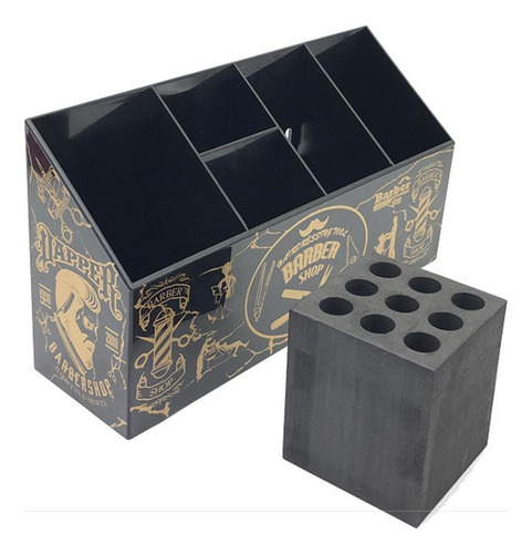Caja De Almacenamiento De Suministros De Peluquero Montada