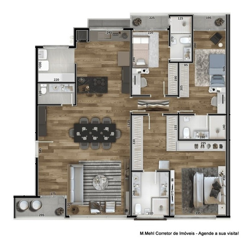Imagem 20 de 28 de Apartamento Com 3 Dormitórios À Venda Com 199.93m² Por R$ 1.536.000,00 No Bairro Juvevê - Curitiba / Pr - M2ju-eteg105