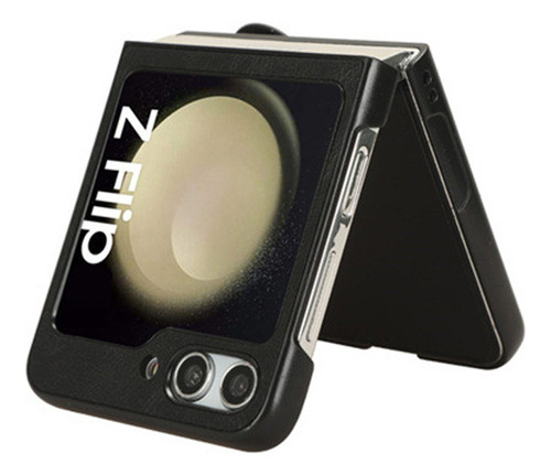 Funda Para Samsung Galaxy Z Flip 5 4 3 Pulsera Piel Pegada