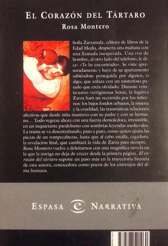 El Corazón Del Tártaro - Rosa Montero (Usado)