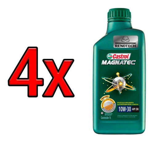 Oleo Castrol 10w30 Sn Magnatec Flex Semissintetico 4x