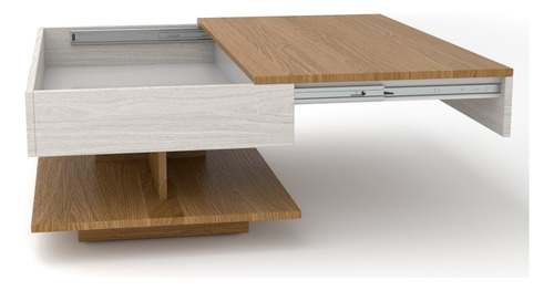 Mesa De Centro Extensibles Madera Maciza De Pino Canadiense