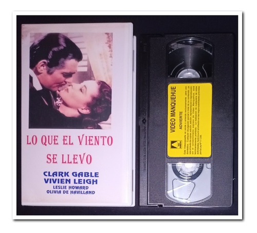 Vhs Lo Que El Viento Se Llevo, 2 Cassette Vhs (Usado)
