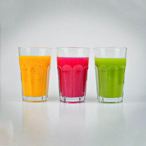 Jogo De Copos De Vidro Transparente Chicago 3pç 350ml Lehaví