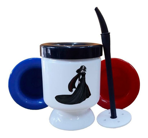 Mate Plastico Vampiro Woman Girl Oscuridad Sangre