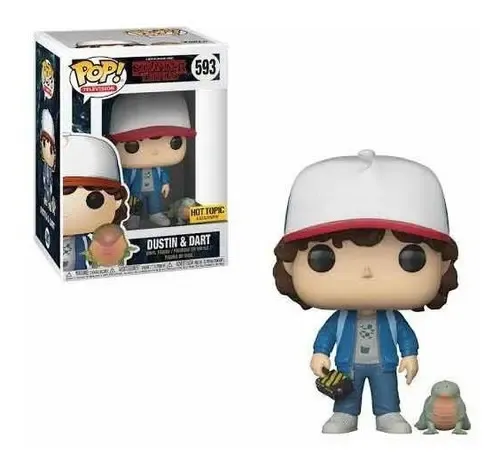 Funko Pop! Dustin & Dart Stranger Things Exclusivo #593 | Frete grátis