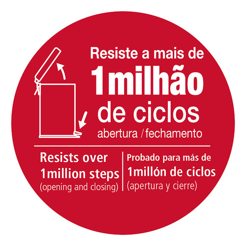 Lixeira Inox Polido Com Pedal 20 Lt Linha Brasil Tramontina