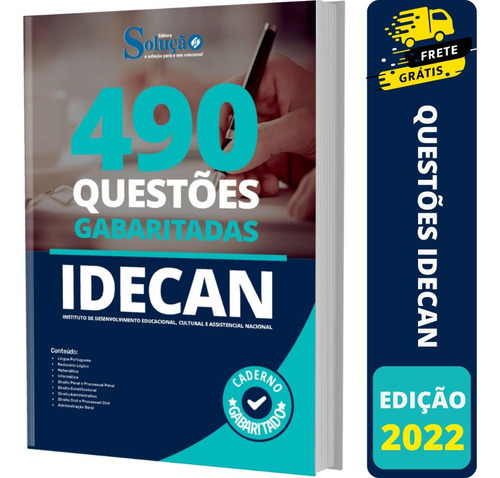 Apostila Caderno De Questões Banca Idecan