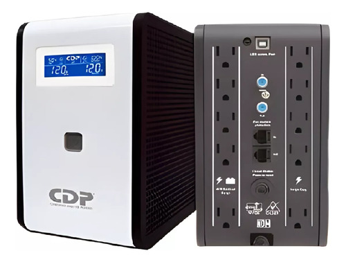 Ups Cdp R-smart751 Li 750va / 375w 10 Tomas Nema 5-15 Lcd